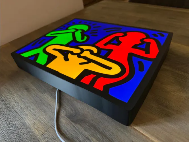 Hovedbilde Pop Art LED-lampe – Tre figurer