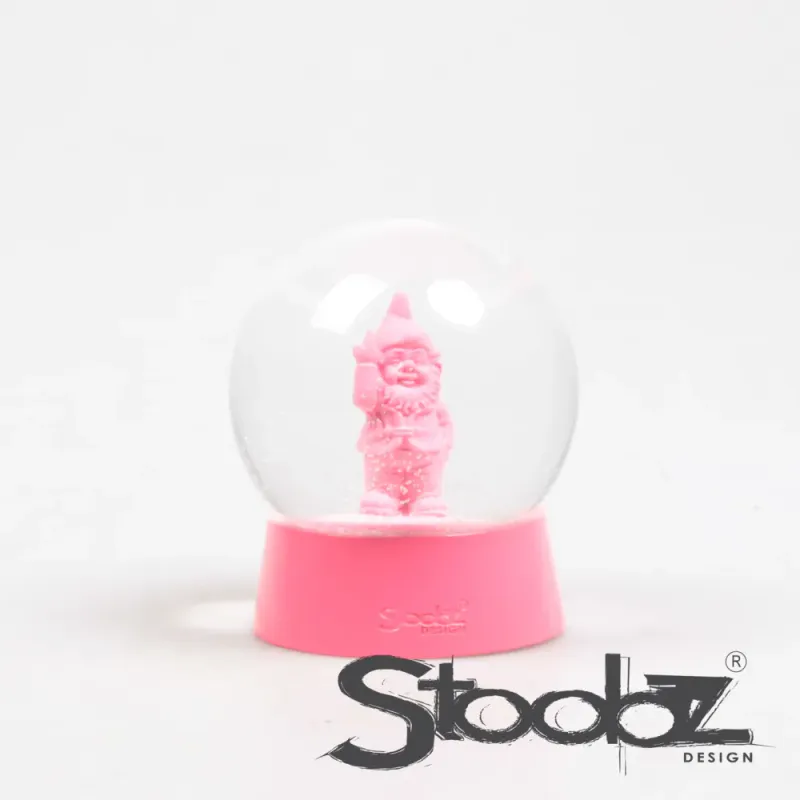 Stoobz snøkule med frekk gnom – rosa