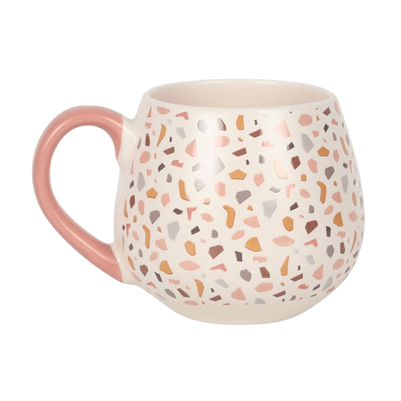 Terrazzo Print Rounded Mug – 500 ml keramikk