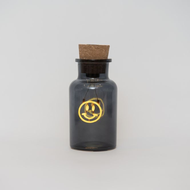 Hovedbilde Smiley Neon Light in a Glass Bottle