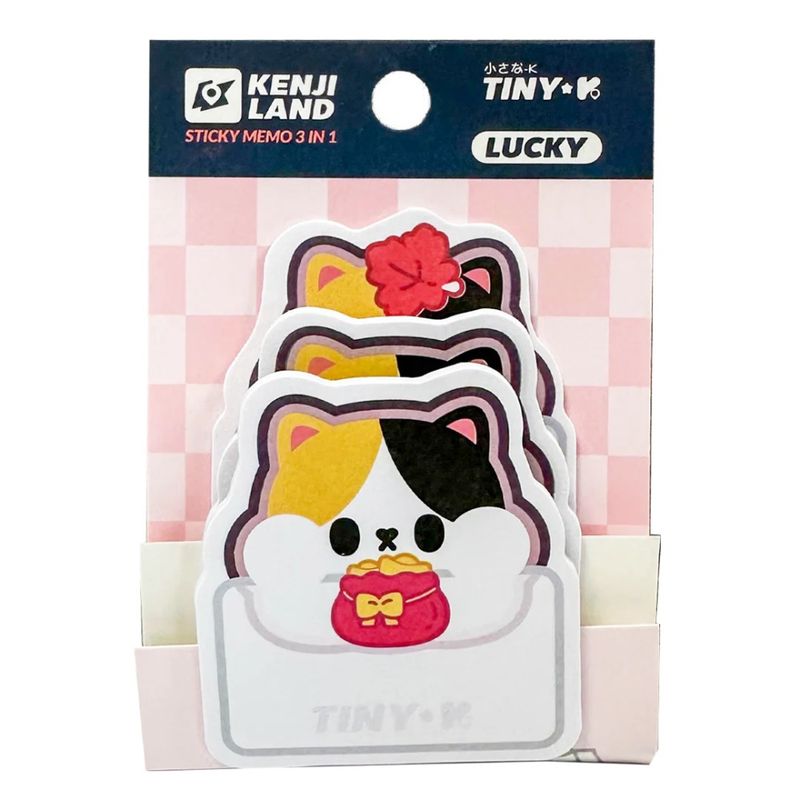Yatomi 3-in-1 Sticky Memo Tiny-k Lucky