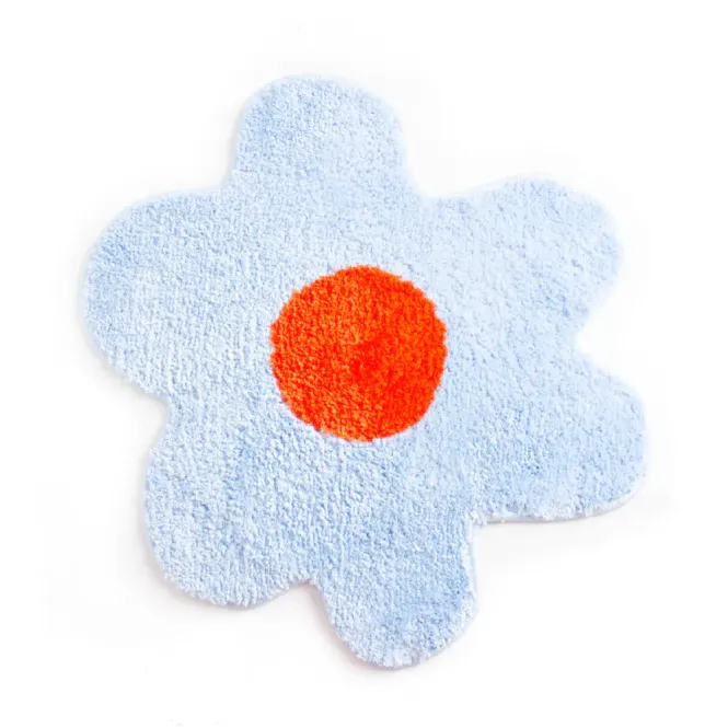 Hovedbilde Light Blue Flower Bath Mat