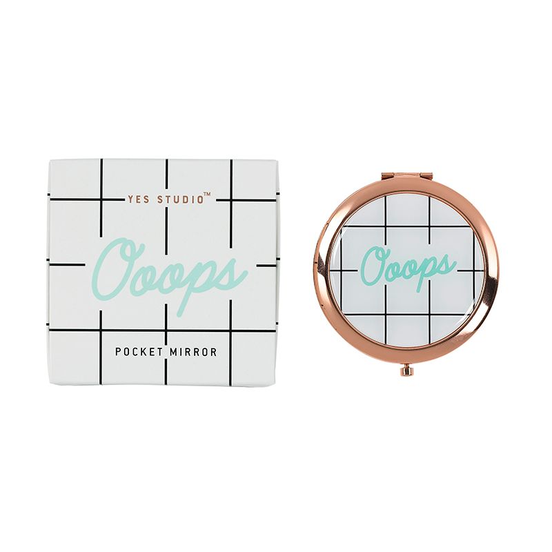“Ooops” Pocket Compact Mirror – Yes Studio