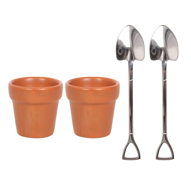 Hovedbilde Plant Pot Egg Cup Set – 2 stk keramikk 